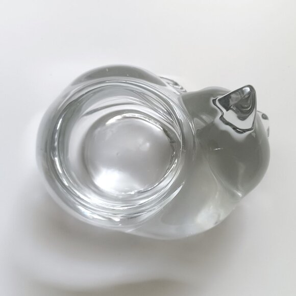 Lot of Two Glass Sleeping Cat Votive Candle Holders Avon and Unknown - Picture 5 of 9